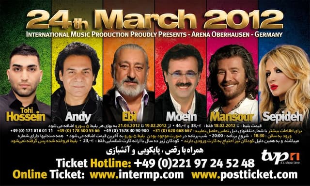 Norooz Concert Oberhausen Arena