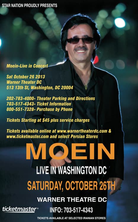 Moein Live in Washington DC