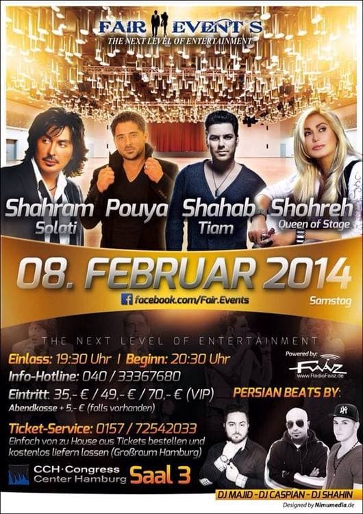 Shohreh, Shahab Tiam, Pouya, Shahram Solati