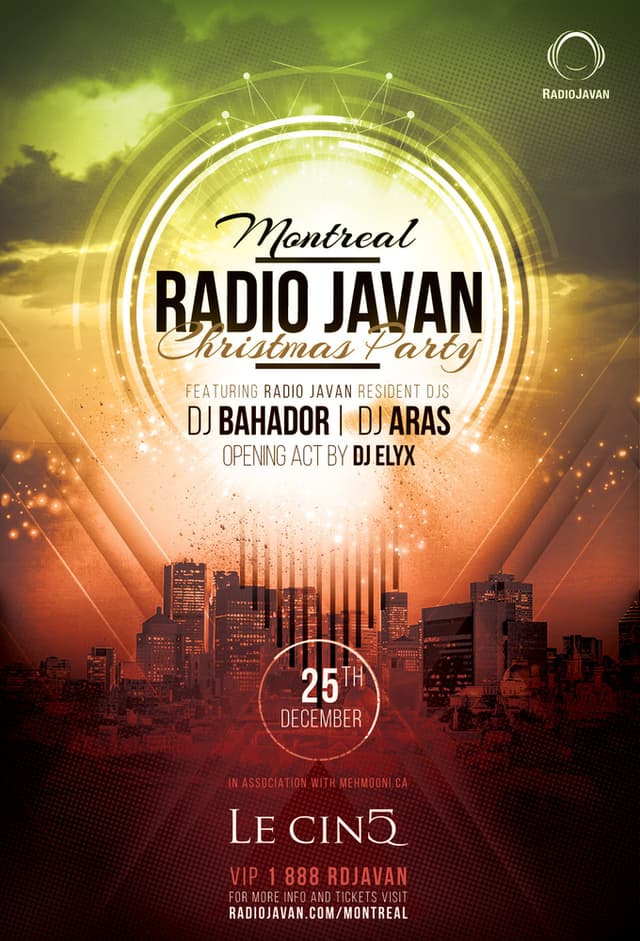 Radio Javan Montreal Christmas Party