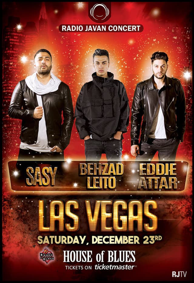 Radio Javan Vegas Concert With Sasy, Behzad Leito, & Eddie Attar