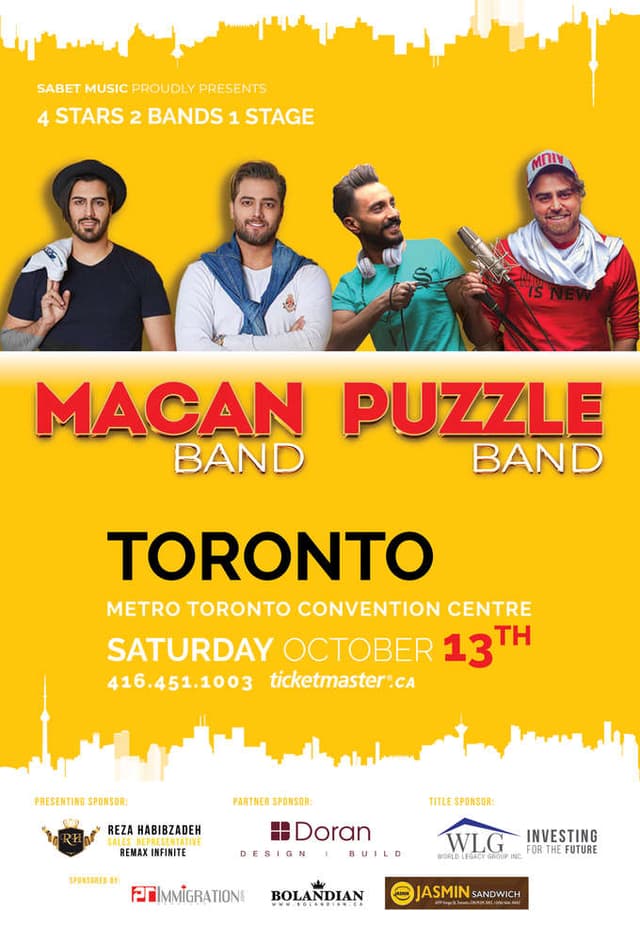 Macan Band & Puzzle Band In Toronto