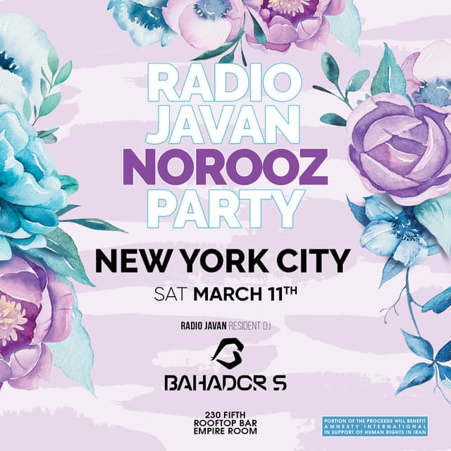 Radio Javan Norooz Party in New York City Radio Javan Norooz Party in New York City