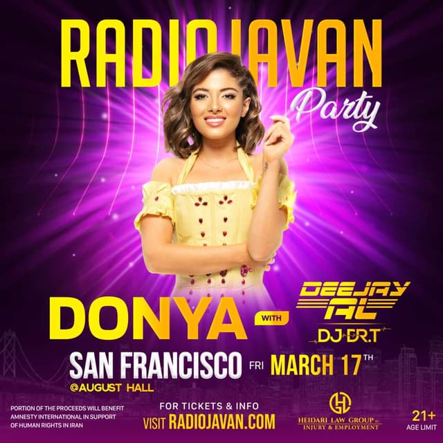 Radio Javan Party With DONYA in San Francisco