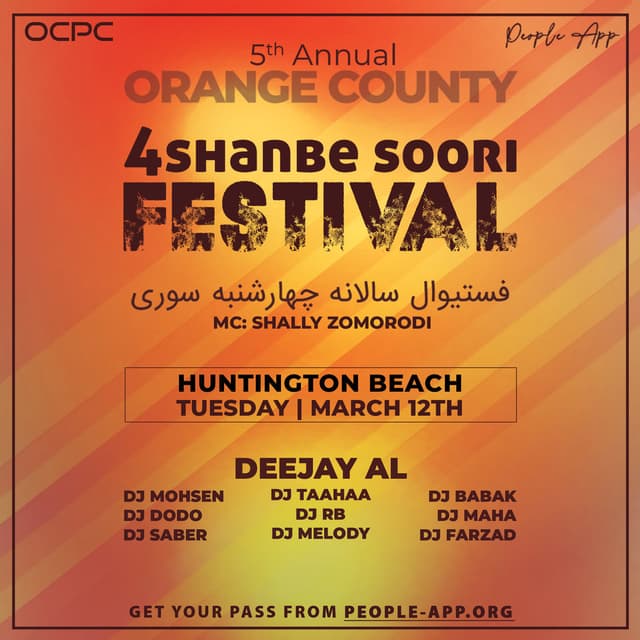 Orange County 4 Shanbe Soori Festival