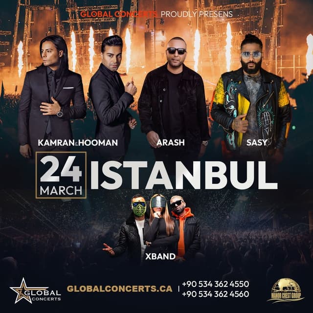 Kamran & Hooman, Arash, and Sasy in Concert