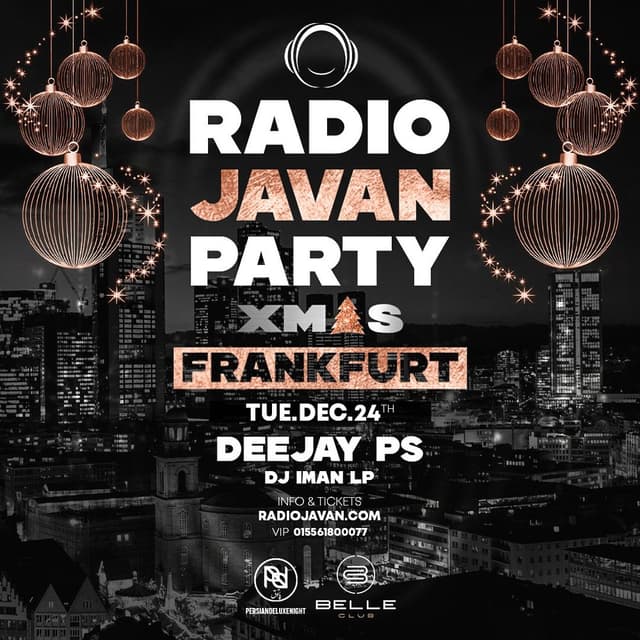 Radio Javan Christmas Party in Frankfurt event · Tue, December 24, 2024 ...