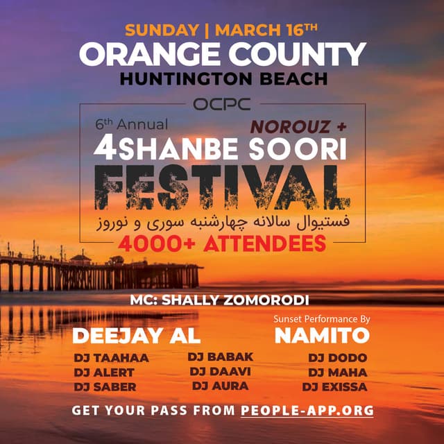 Orange County 4 Shanbe Soori & Norouz Festival