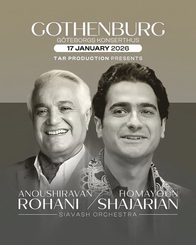 Homayoun Shajarian & Anoushiravan Rohani in Gothenburg