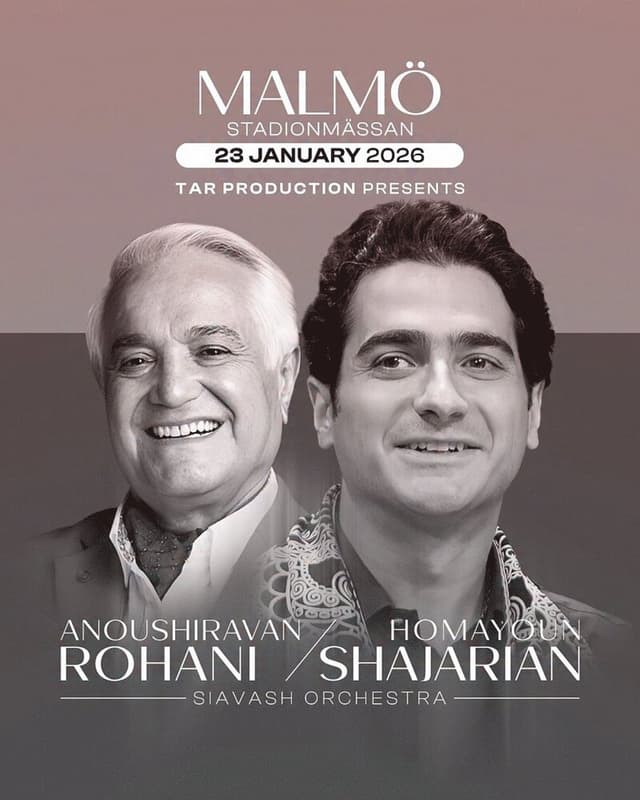 Homayoun Shajarian & Anoushiravan Rohani in Malmö
