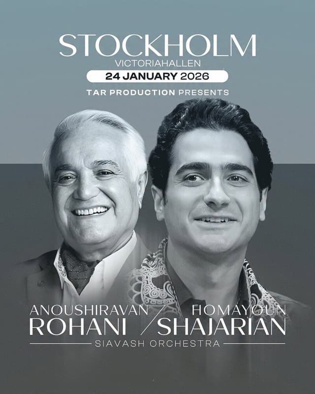 Homayoun Shajarian & Anoushiravan Rohani Live in Stockholm