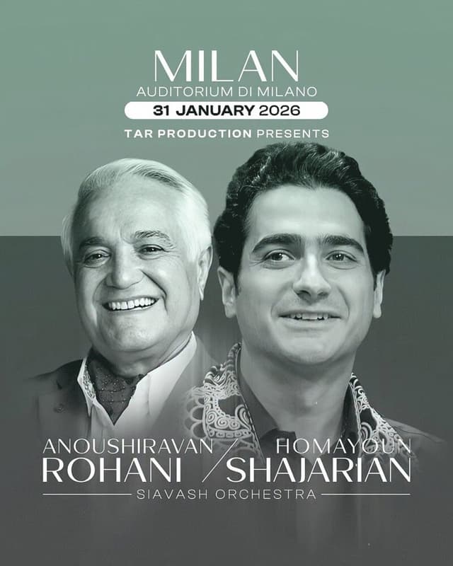 Homayoun Shajarian & Anoushiravan Rohani Live in Milan