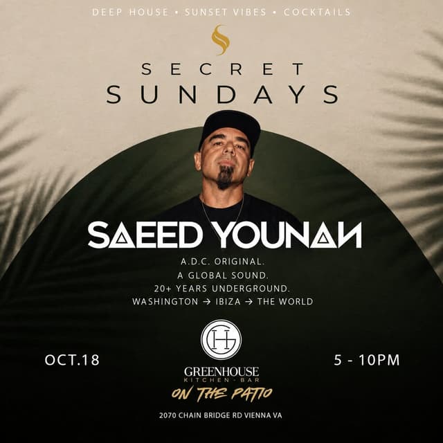 Secret Sundays with Saeed Younan