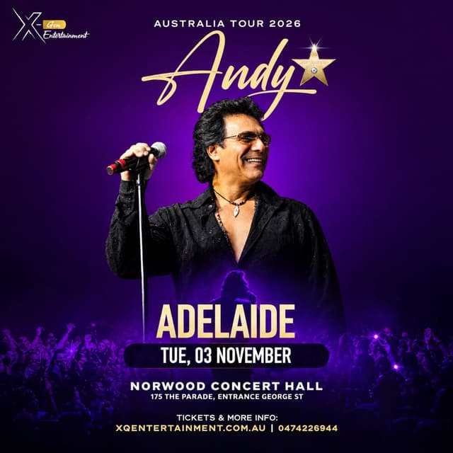 Andy Live in Adelaide
