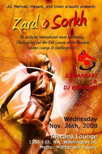 "Zard o Sorkh" @ TUSCANA Washington DC "Zard o Sorkh" @ TUSCANA Washington DC