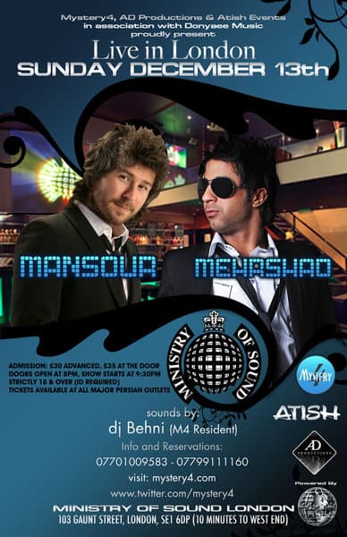 Mansour & Mehrshad Live In London Mansour & Mehrshad Live In London