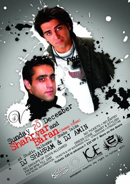 SHAHRYAR Live in Concert (SHABE YALDA) 20th OF DEC SHAHRYAR Live in Concert (SHABE YALDA) 20th OF DEC