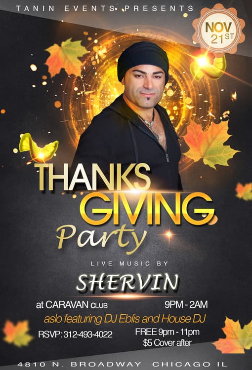 Thanksgiving Party with Shervin Thanksgiving Party with Shervin
