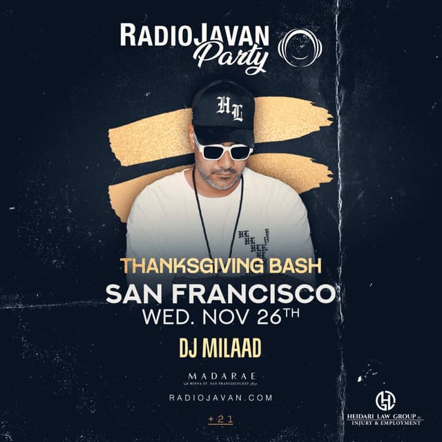 Radio Javan Thanksgiving Bash in San Francisco Radio Javan Thanksgiving Bash in San Francisco
