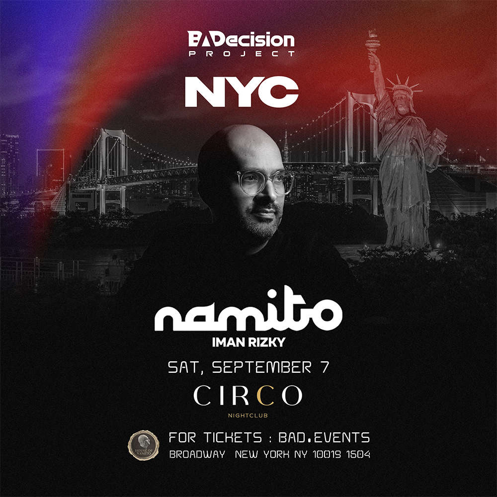 Namito Live in New York City in NEW YORK event artwork